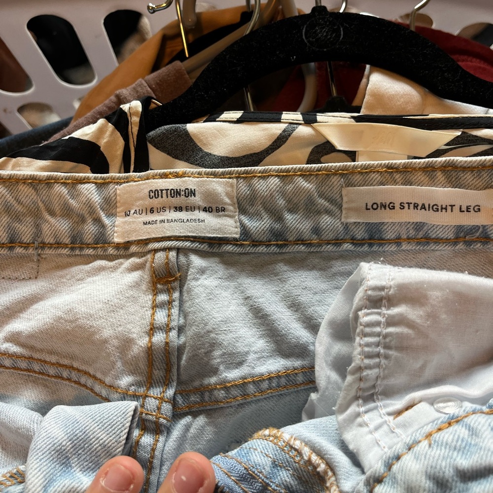 CottonOn denim swirly design pants - Picture 3 of 3